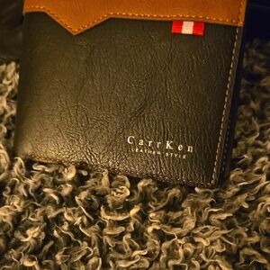 Black and Brown Leather Wallet